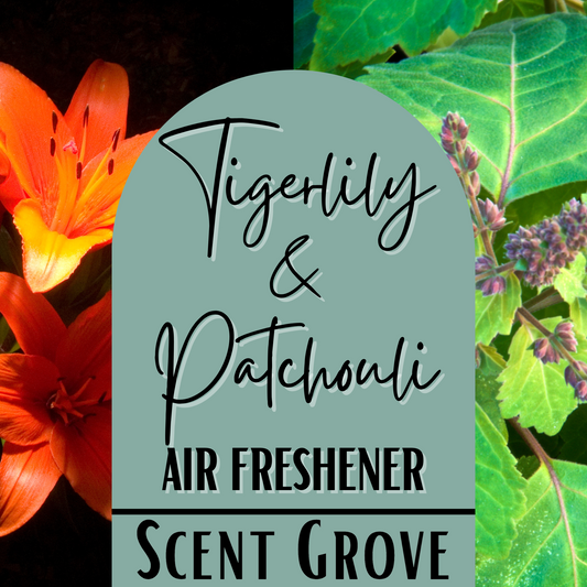 Tigerlily & Patchouli Scented Air Freshener Spray multi purpose for car, home, room