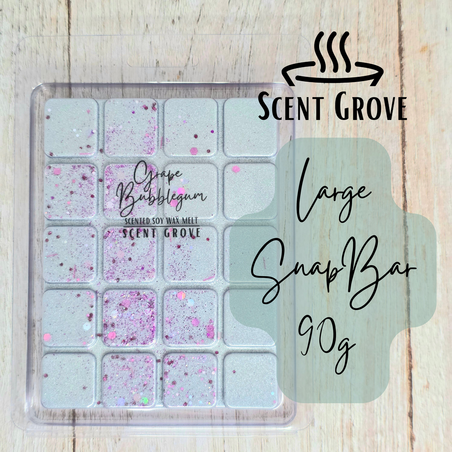 Grape Bubblegum scented soy wax melt