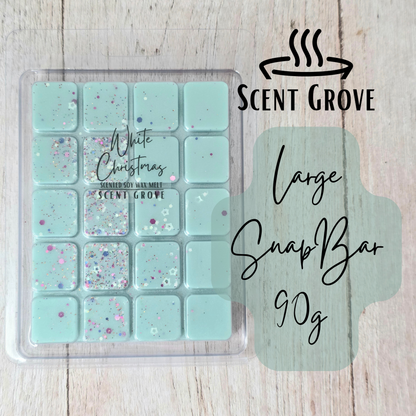 White Christmas scented soy wax melt