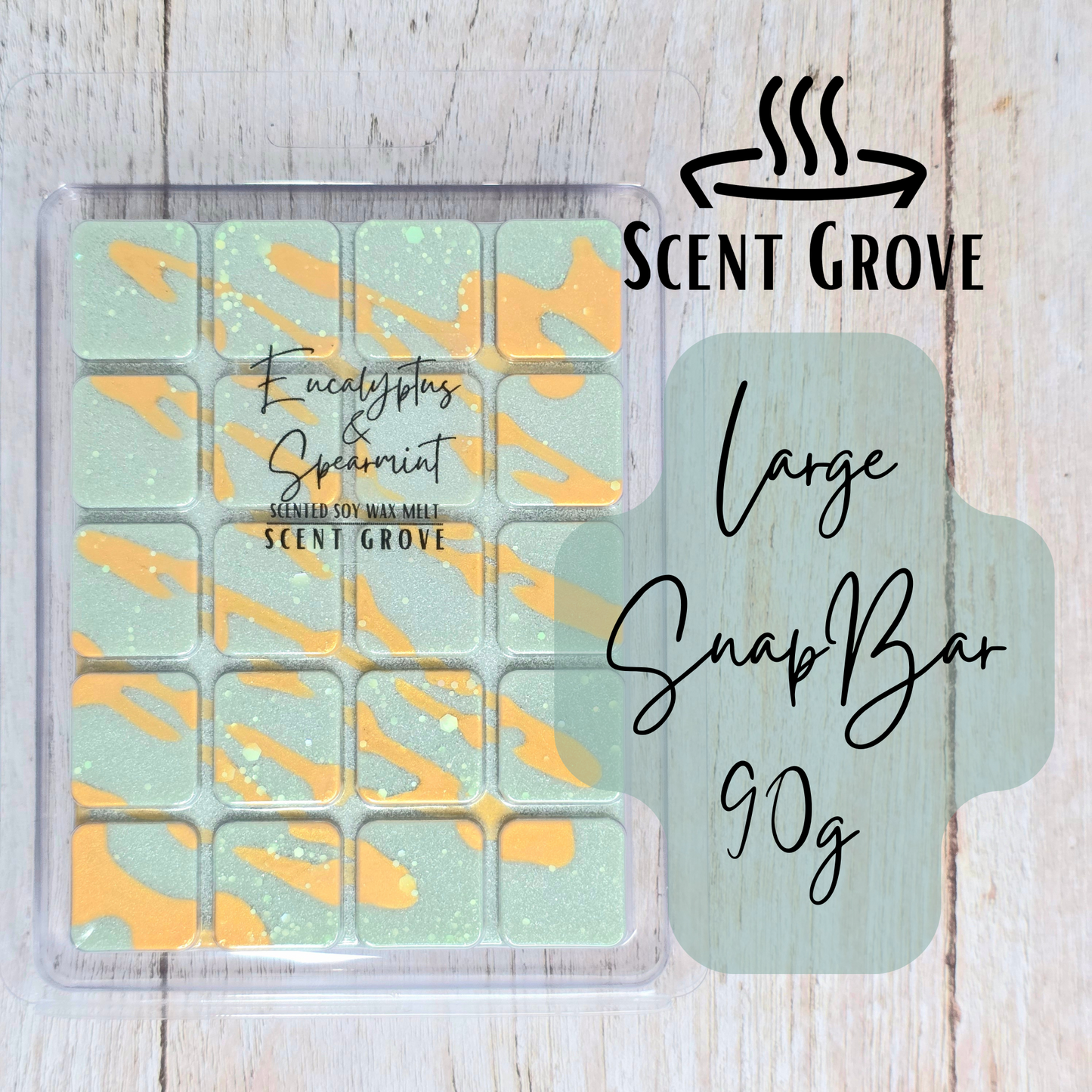 Eucalyptus & Spearmint scented soy wax melt