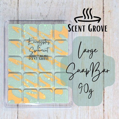 Eucalyptus & Spearmint scented soy wax melt