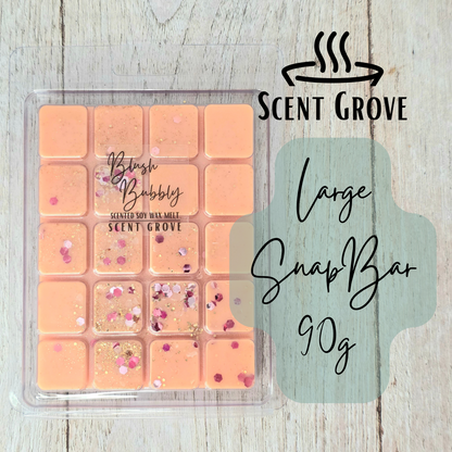 Blush Bubbly scented soy wax melt