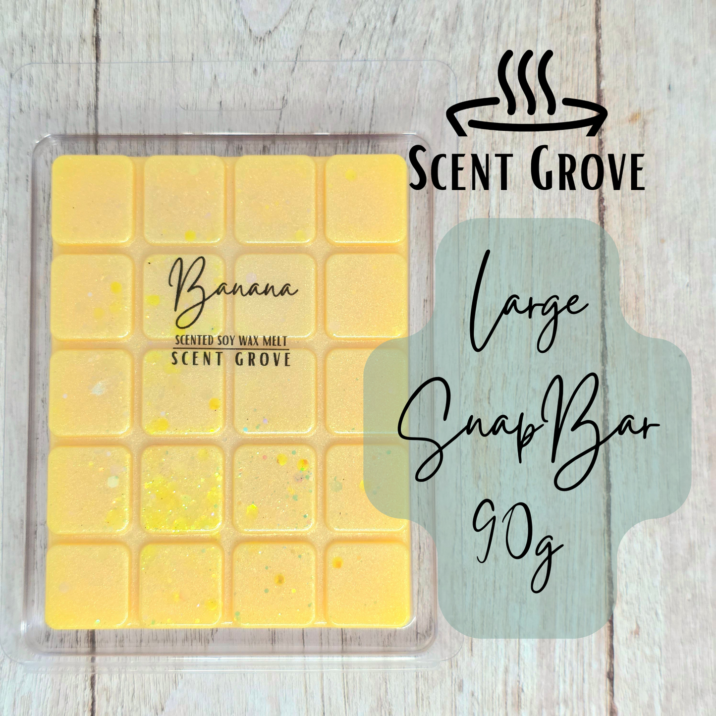 Banana scented soy wax melt