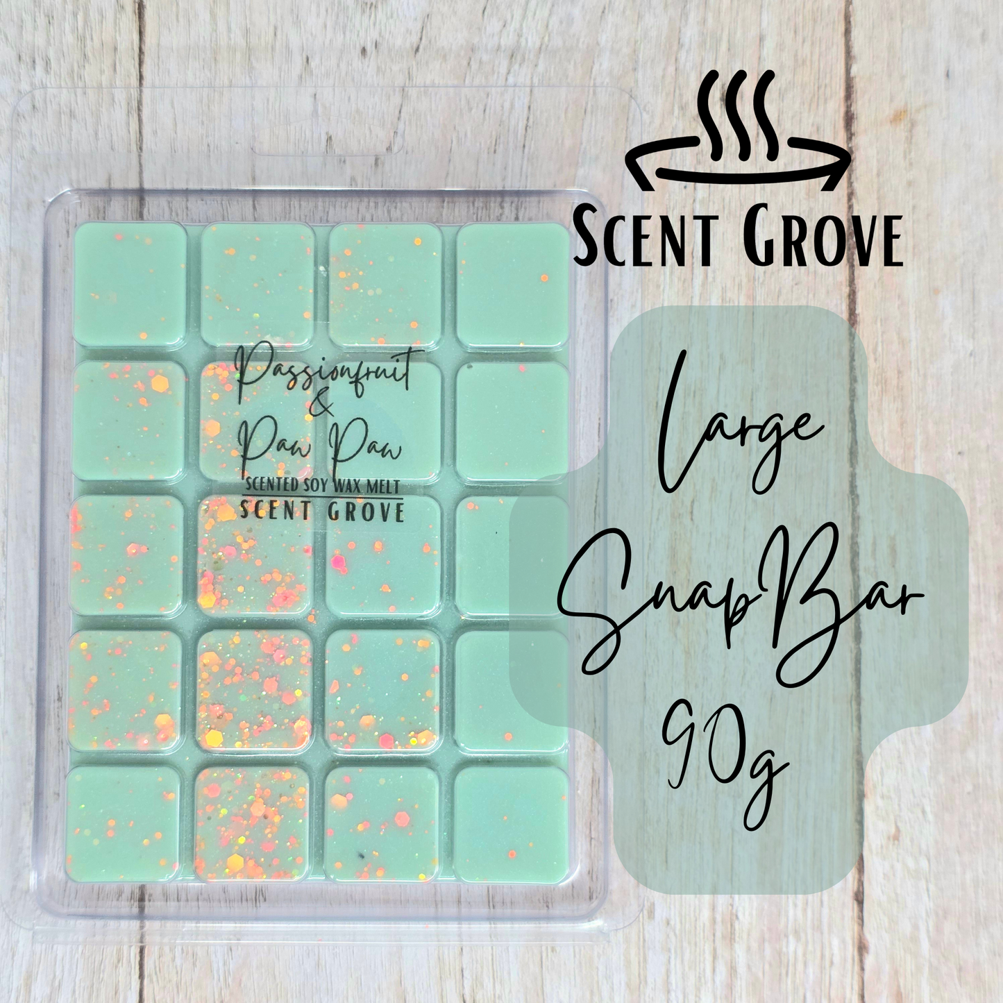 Passionfruit & Paw Paw scented soy wax melt