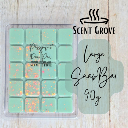Passionfruit & Paw Paw scented soy wax melt
