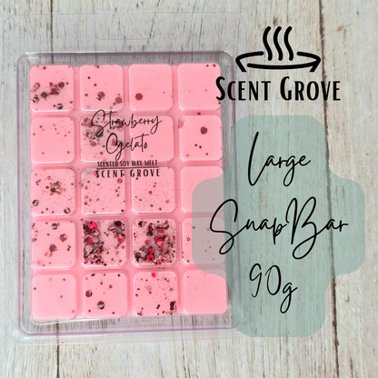 Strawberry Gelato scented soy wax melt