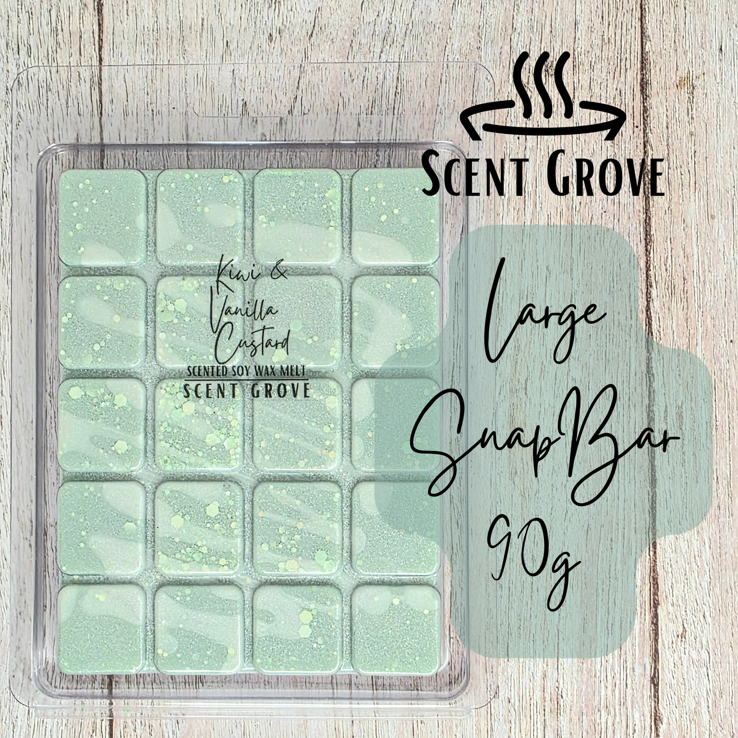 Kiwi & Vanilla Custard soy wax melt