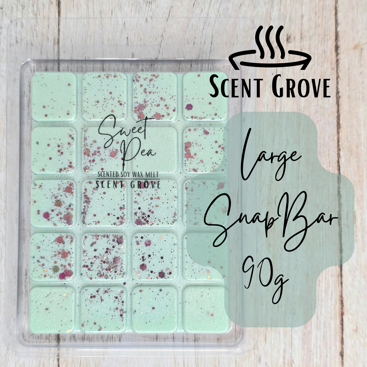 Sweet Pea scented soy wax melt