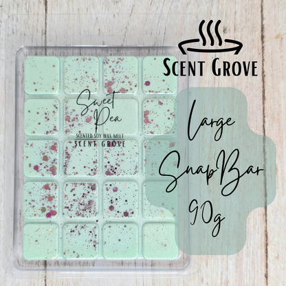 Sweet Pea scented soy wax melt