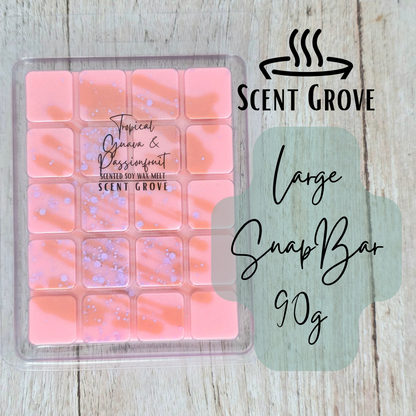 Tropical Guava & Passionfruit scented soy wax melt