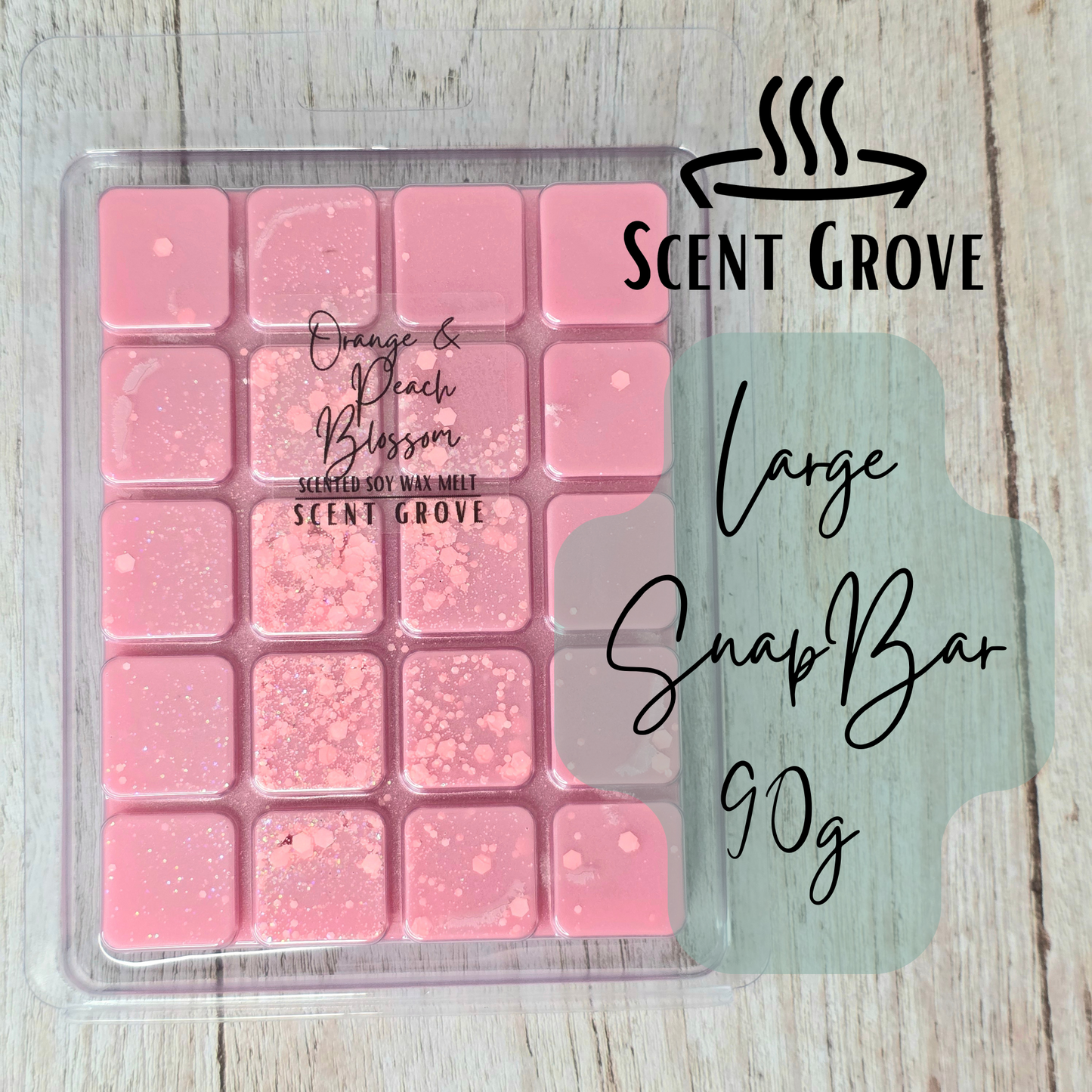 Orange & Peach Blossom scented soy wax melt