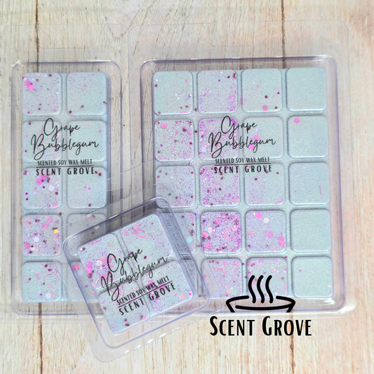 Grape Bubblegum scented soy wax melt