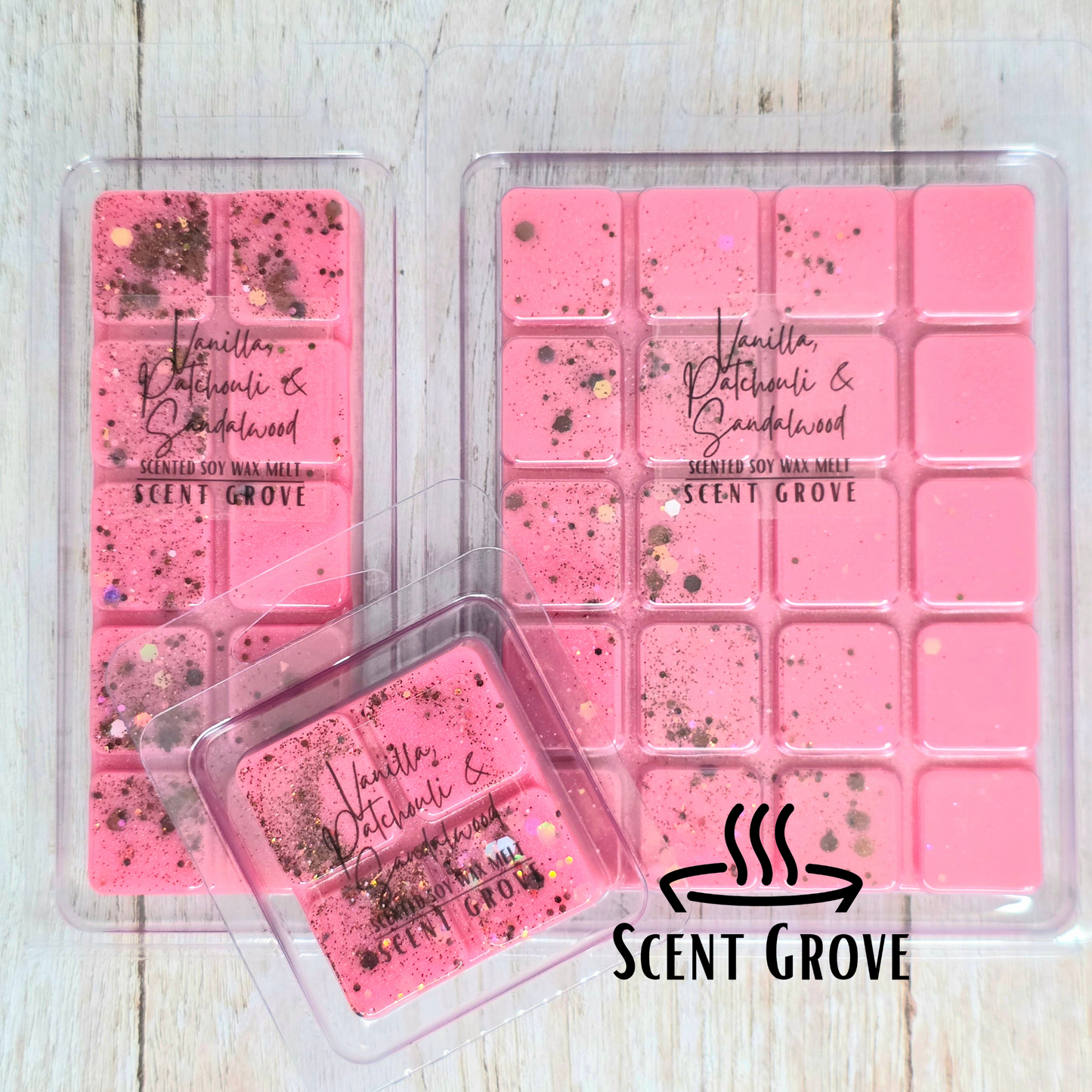 Vanilla, Patchouli & Sandalwood soy wax melt