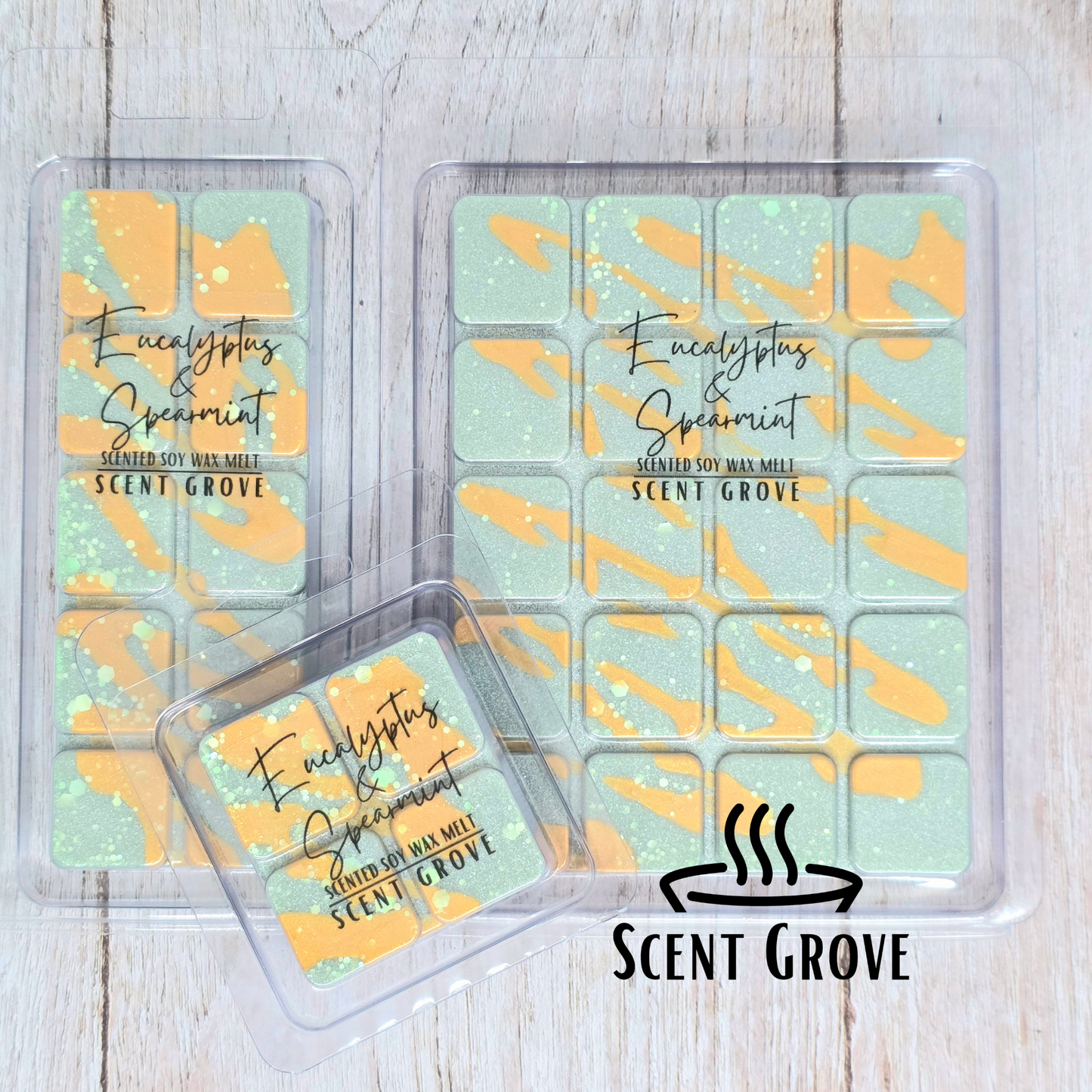 Eucalyptus & Spearmint scented soy wax melt