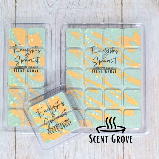 Eucalyptus & Spearmint scented soy wax melt