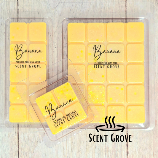 Banana scented soy wax melt