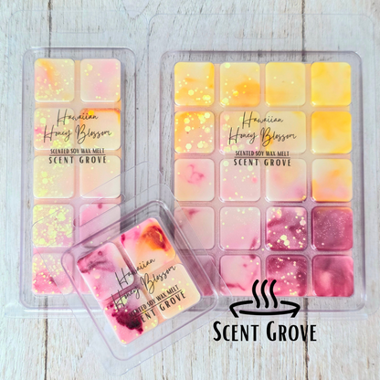Hawaiian Honey Blossom scented soy wax melt