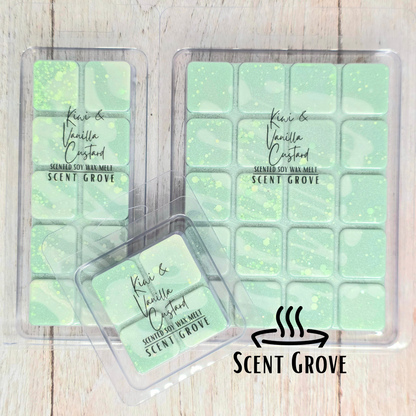 Kiwi & Vanilla Custard soy wax melt