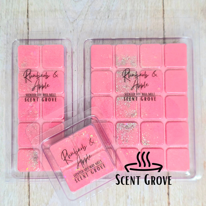 Rhubarb & Apple (Stardust) scented soy wax melt