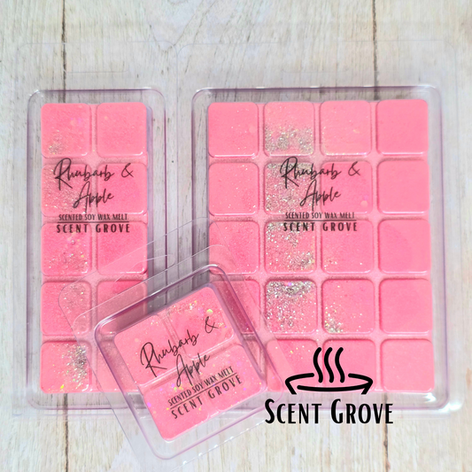Rhubarb & Apple (Stardust) scented soy wax melt
