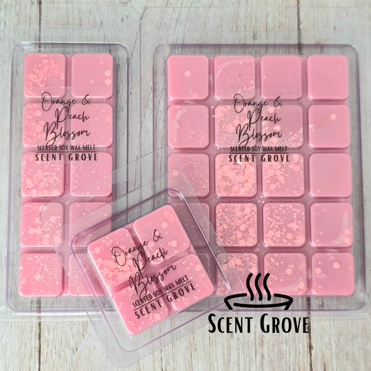 Orange & Peach Blossom scented soy wax melt