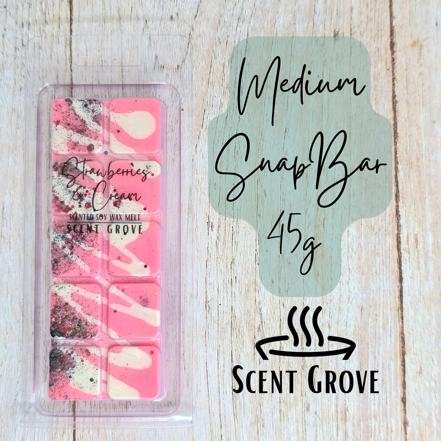 Strawberries & Cream soy wax melt