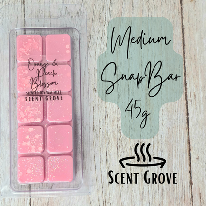 Orange & Peach Blossom scented soy wax melt