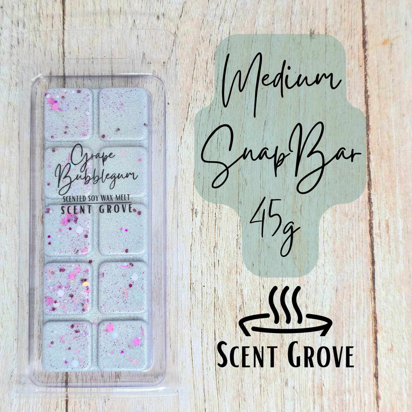 Grape Bubblegum scented soy wax melt