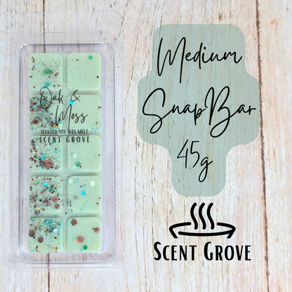 Oak & Moss scented soy wax melt