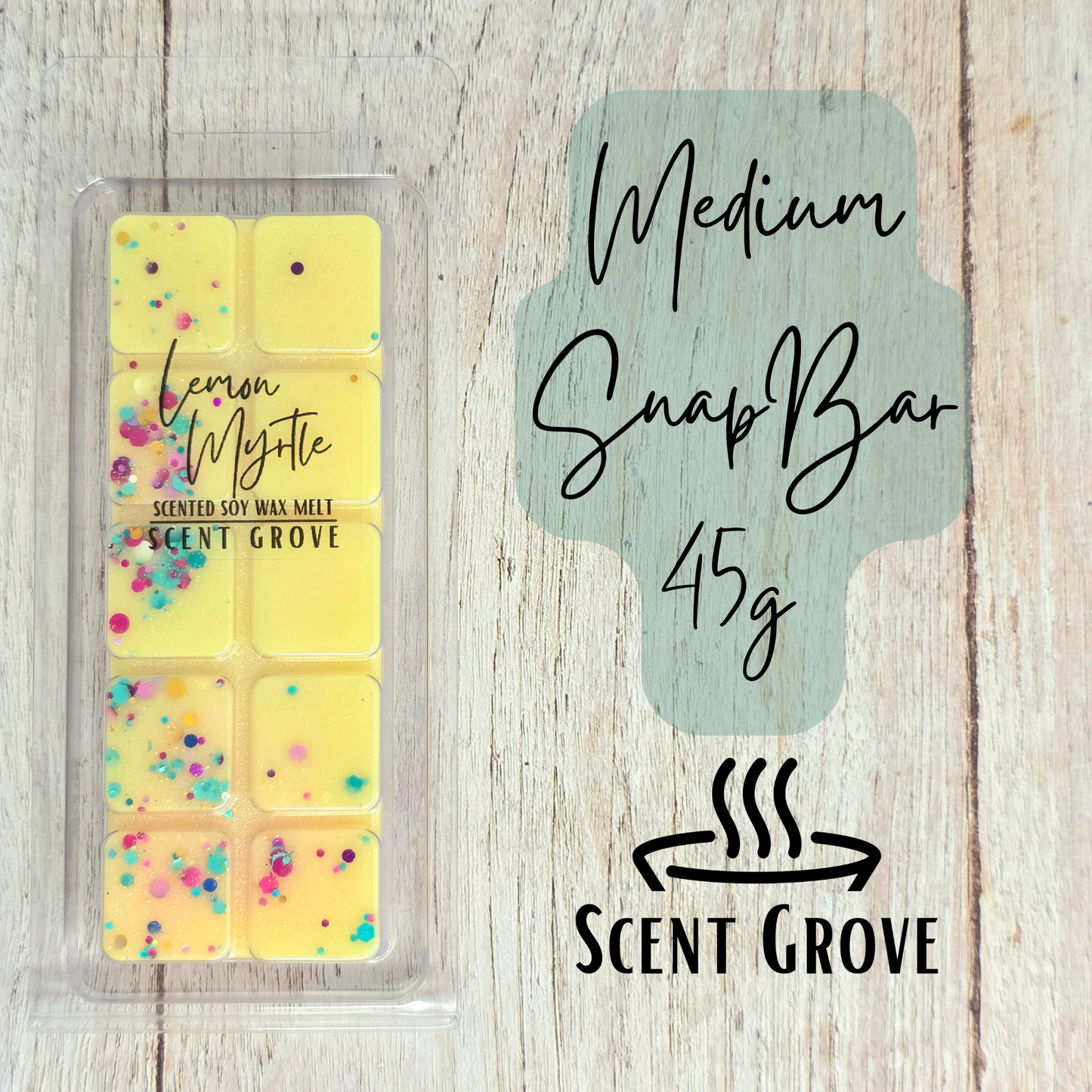 Lemon Myrtle scented soy wax melt