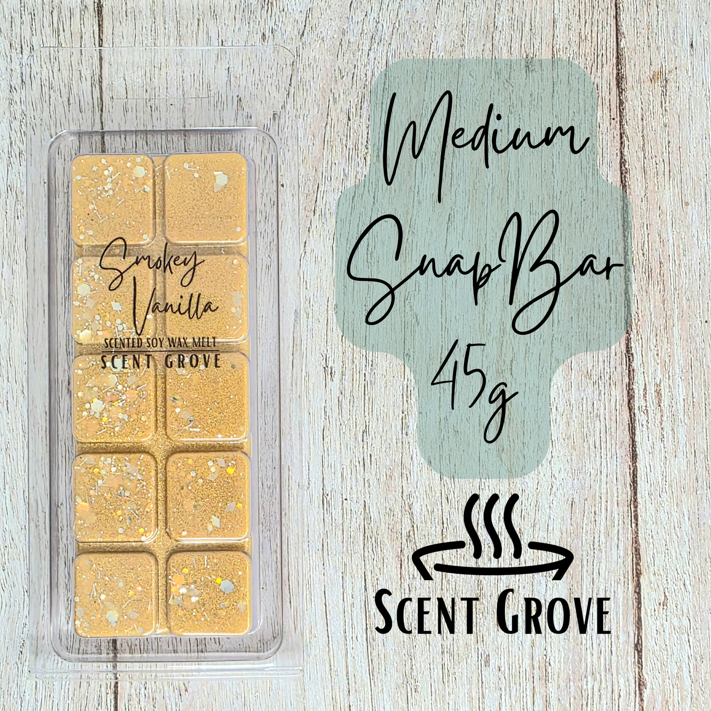 Smokey Vanilla scented soy wax melt