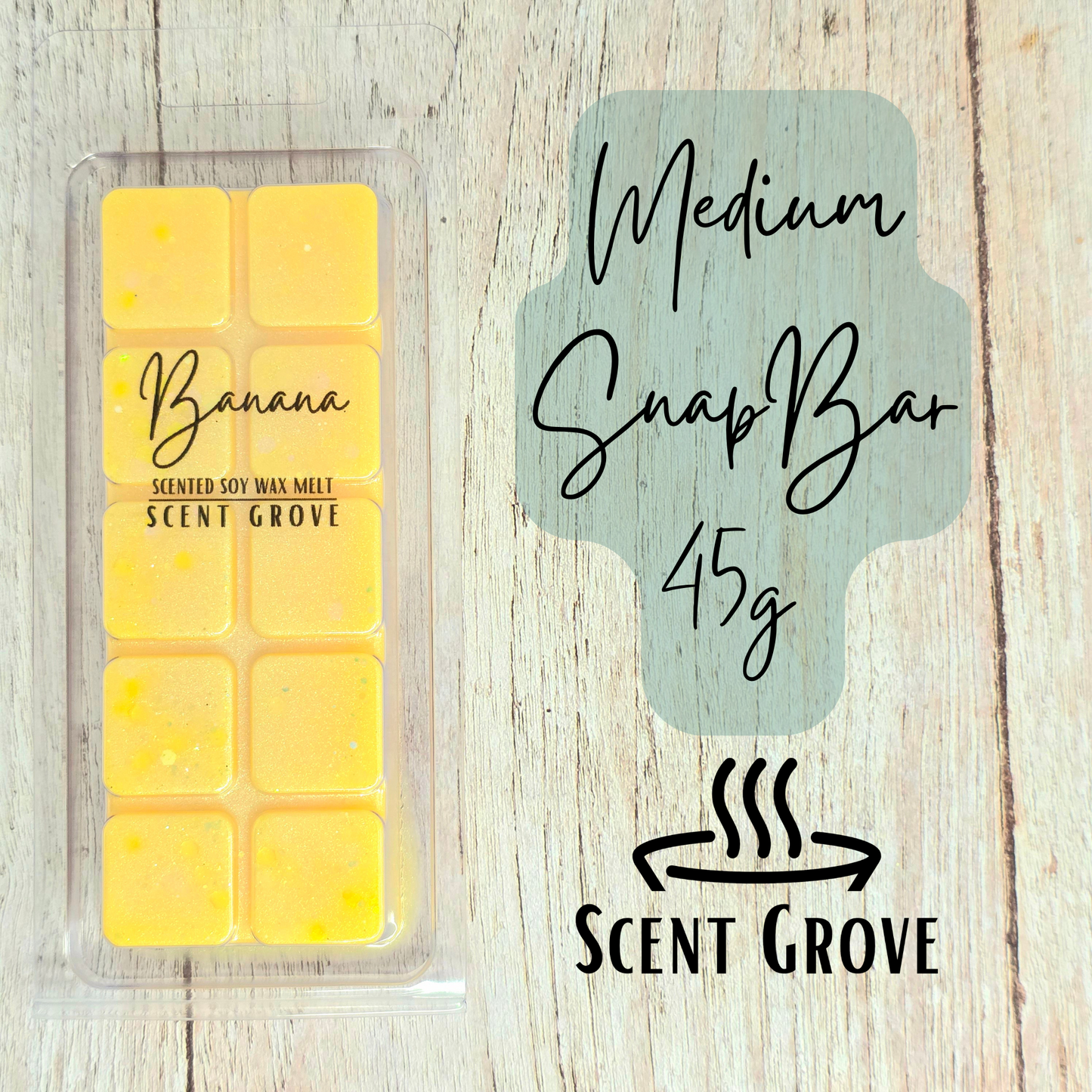 Banana scented soy wax melt