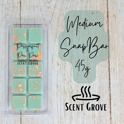Passionfruit & Paw Paw scented soy wax melt