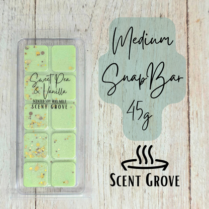 Sweet Pea & Vanilla scented soy wax melt