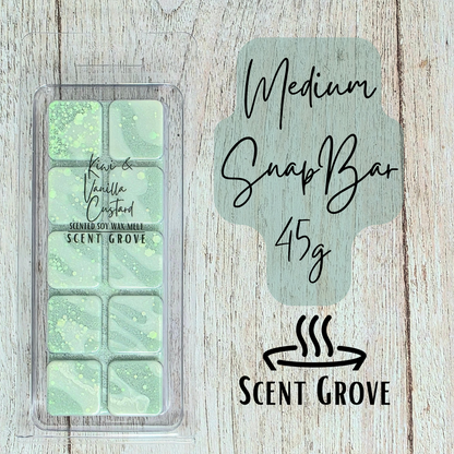 Kiwi & Vanilla Custard soy wax melt