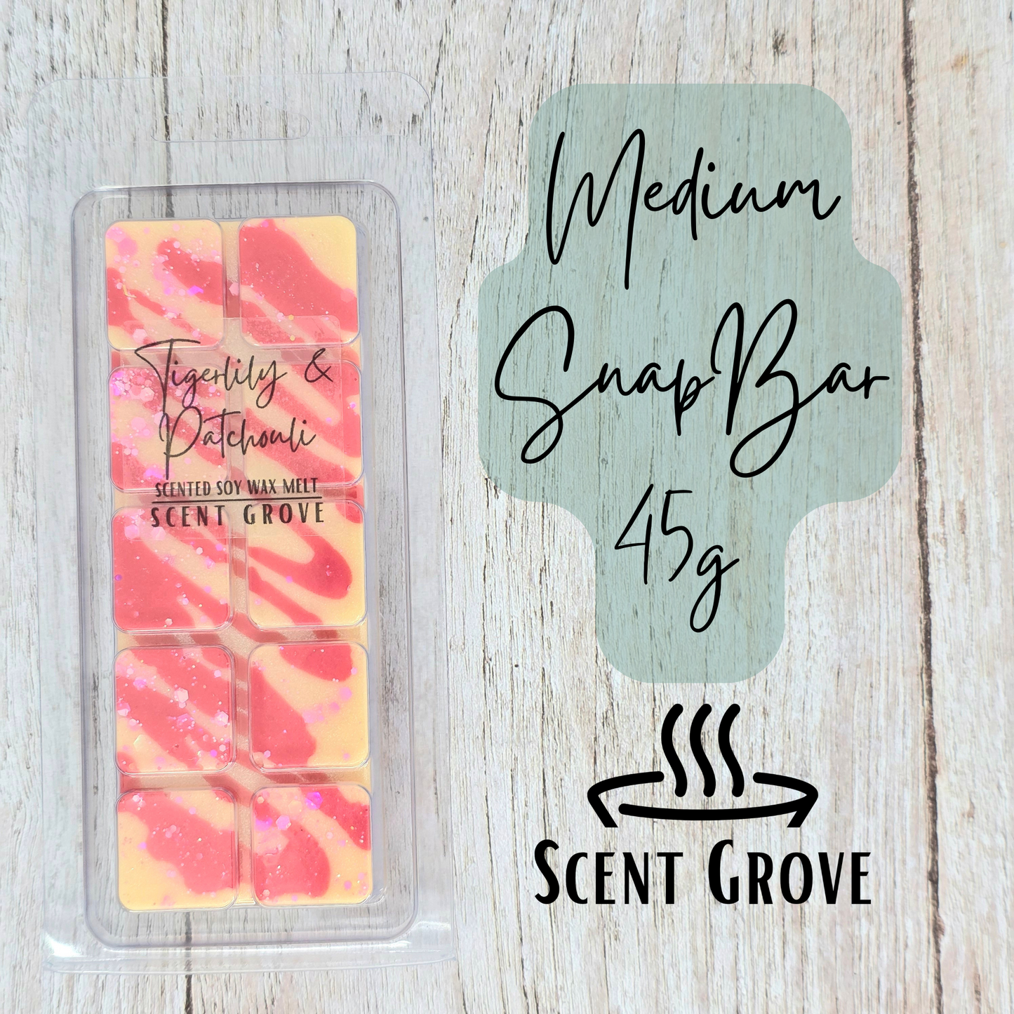 Tigerlily & Patchouli type scented soy wax melt