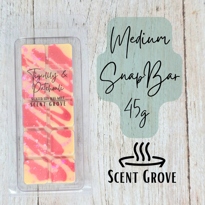 Tigerlily & Patchouli type scented soy wax melt