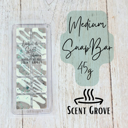 Leather & Sweet Tobacco scented soy wax melt