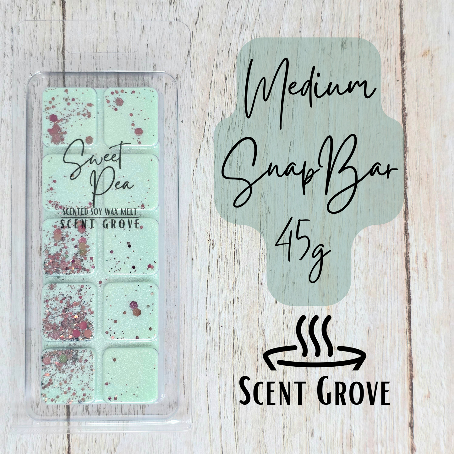 Sweet Pea scented soy wax melt