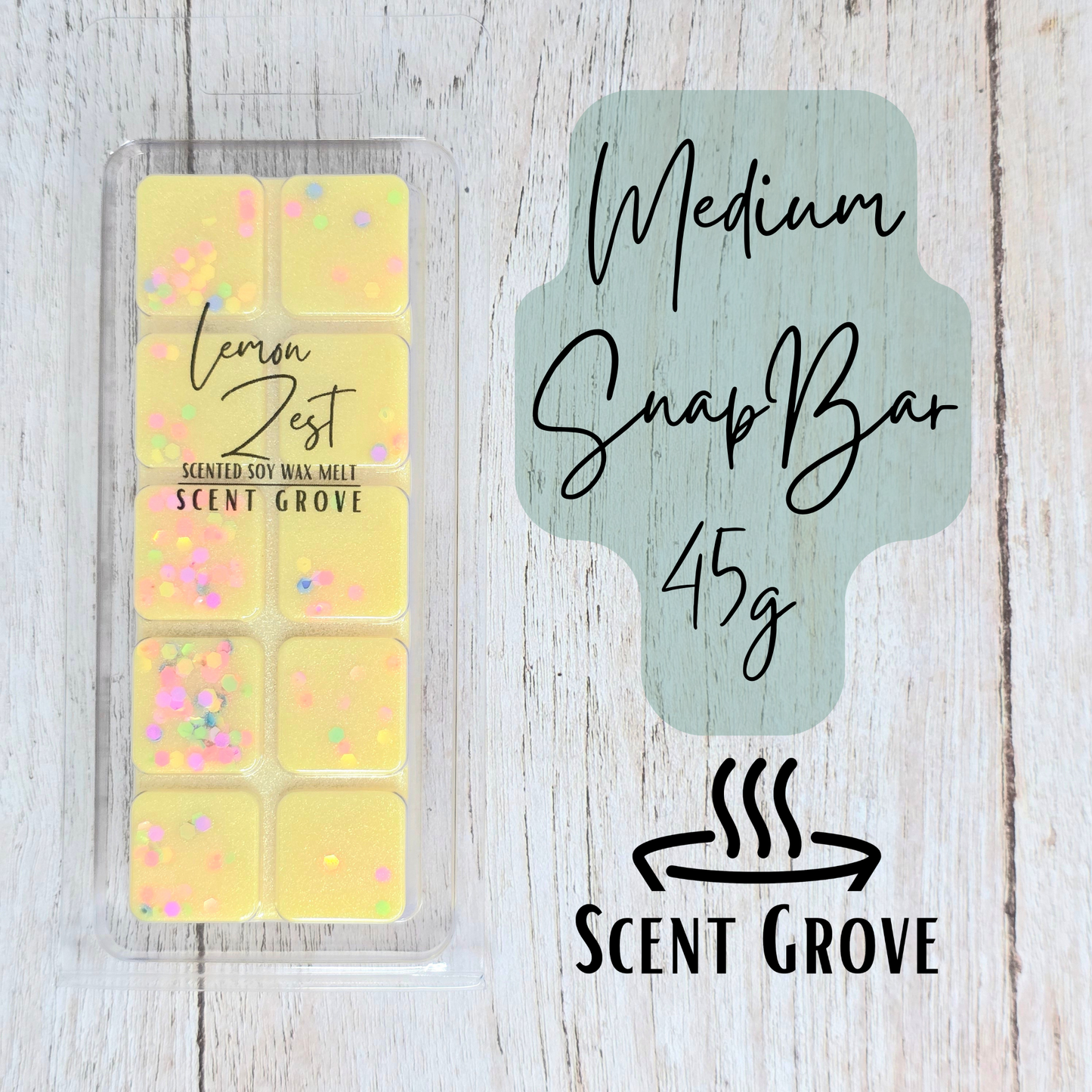 Lemon Zest scented soy wax melt