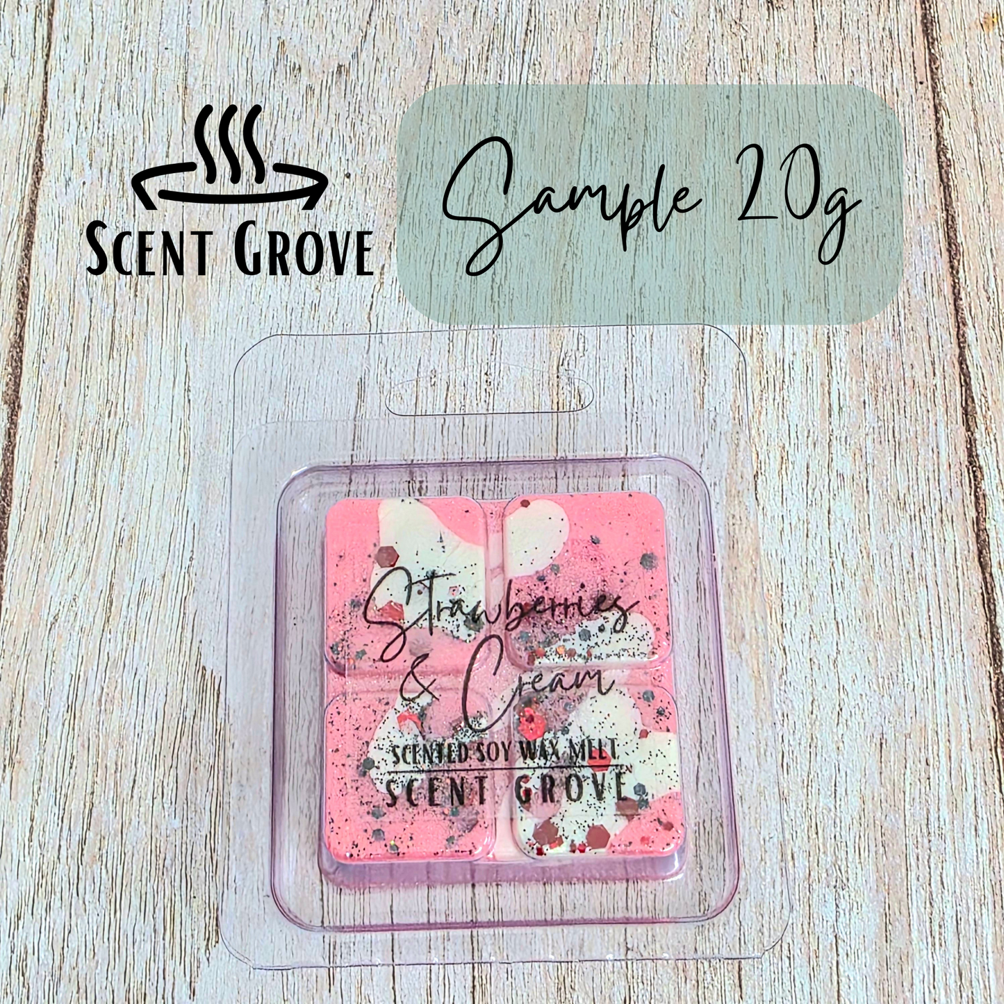 Strawberries & Cream soy wax melt