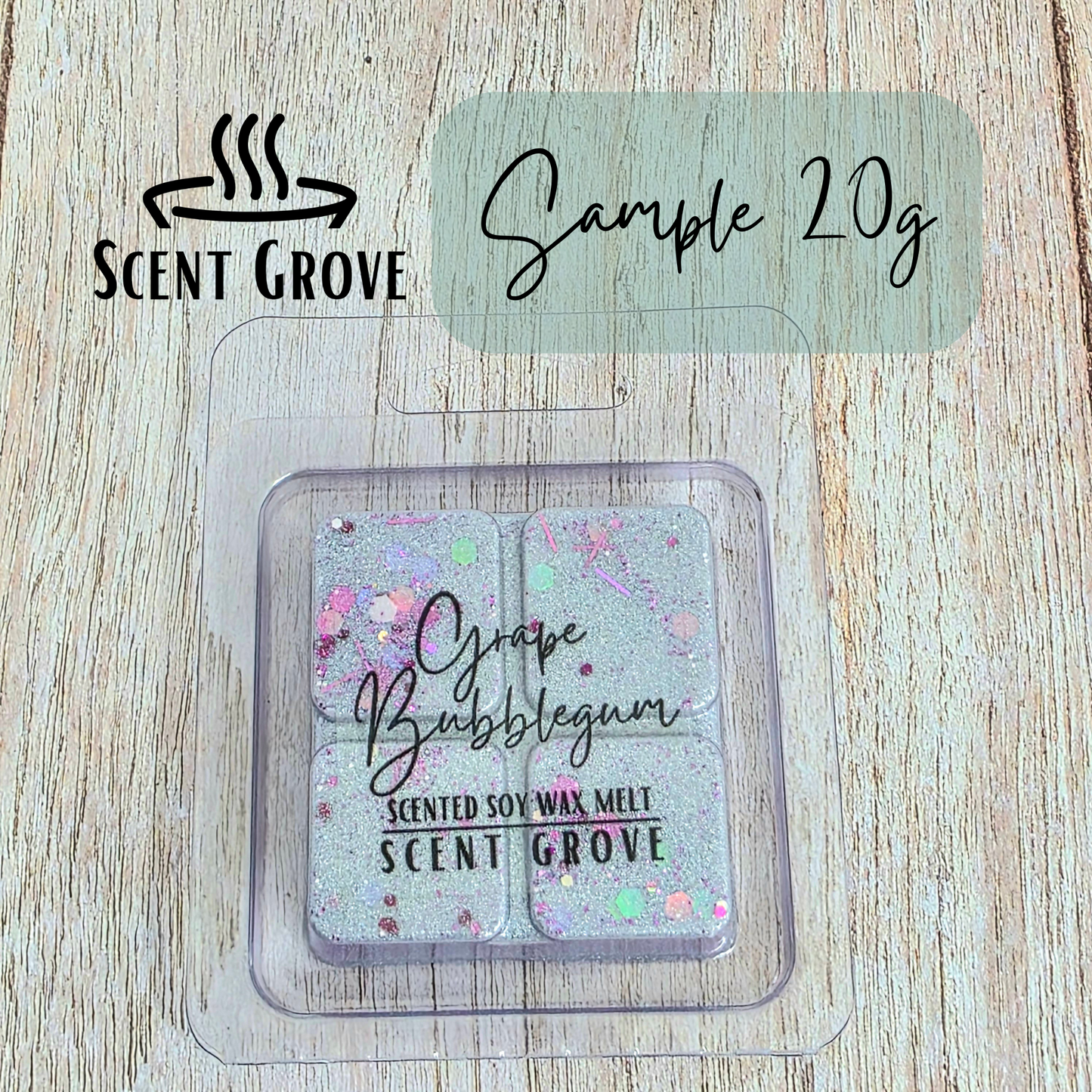 Grape Bubblegum scented soy wax melt