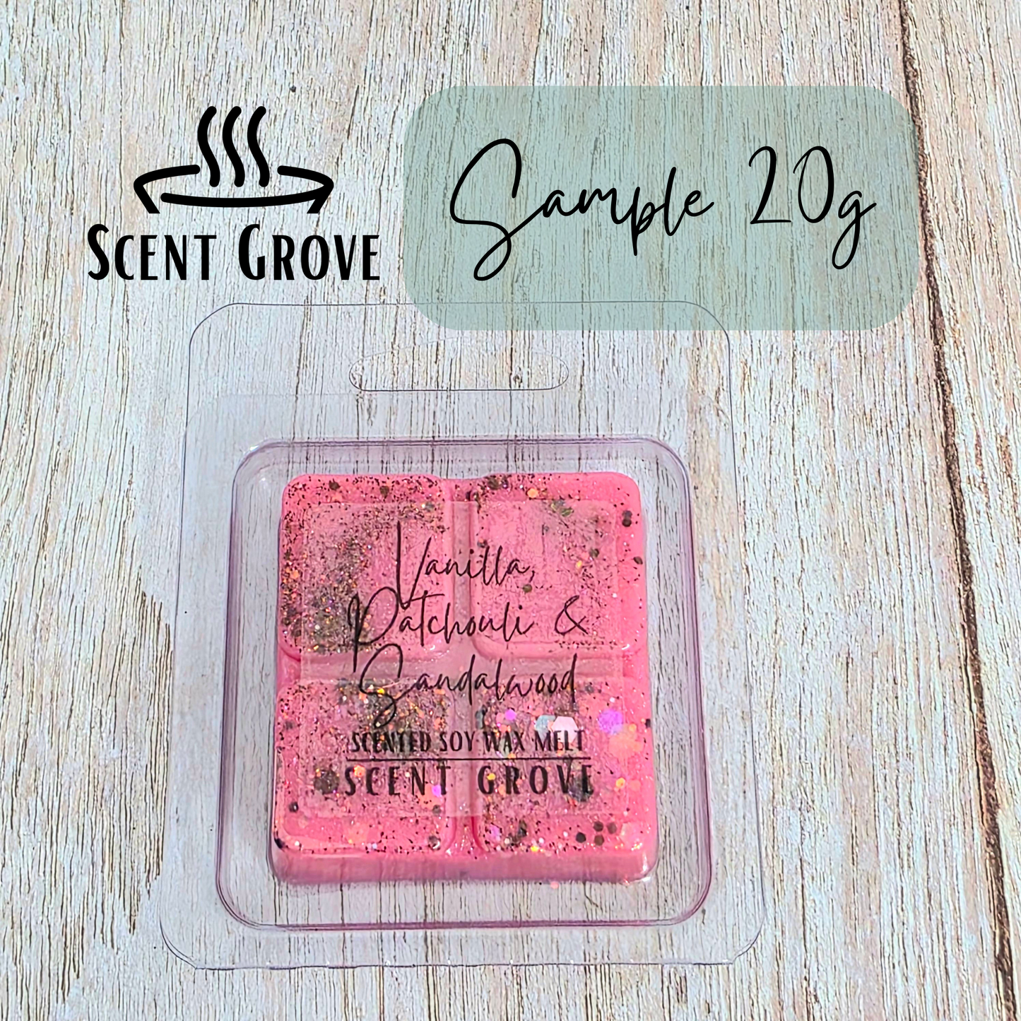 Vanilla, Patchouli & Sandalwood soy wax melt