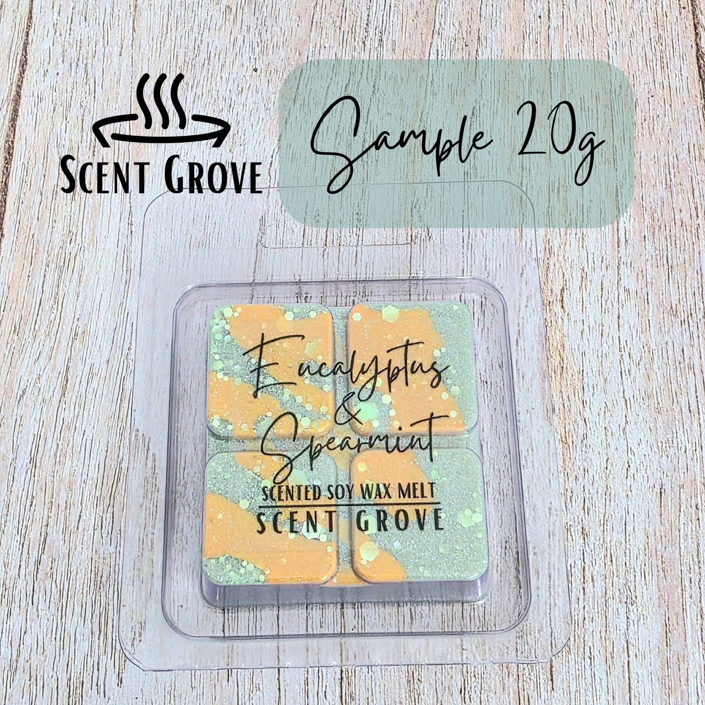 Eucalyptus & Spearmint scented soy wax melt