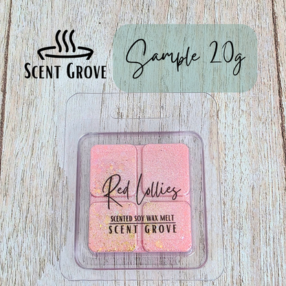 Red Lollies scented soy wax melt