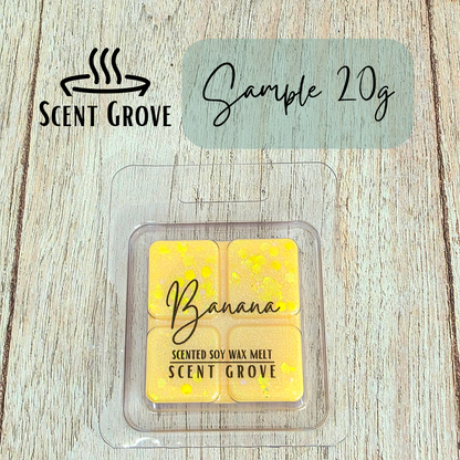 Banana scented soy wax melt