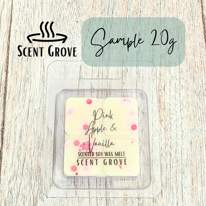 Pink Apple & Vanilla scented soy wax melt