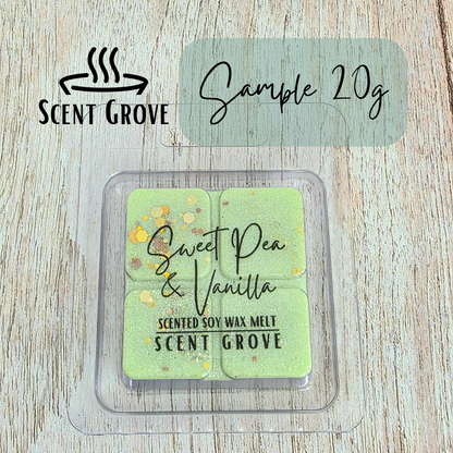 Sweet Pea & Vanilla scented soy wax melt