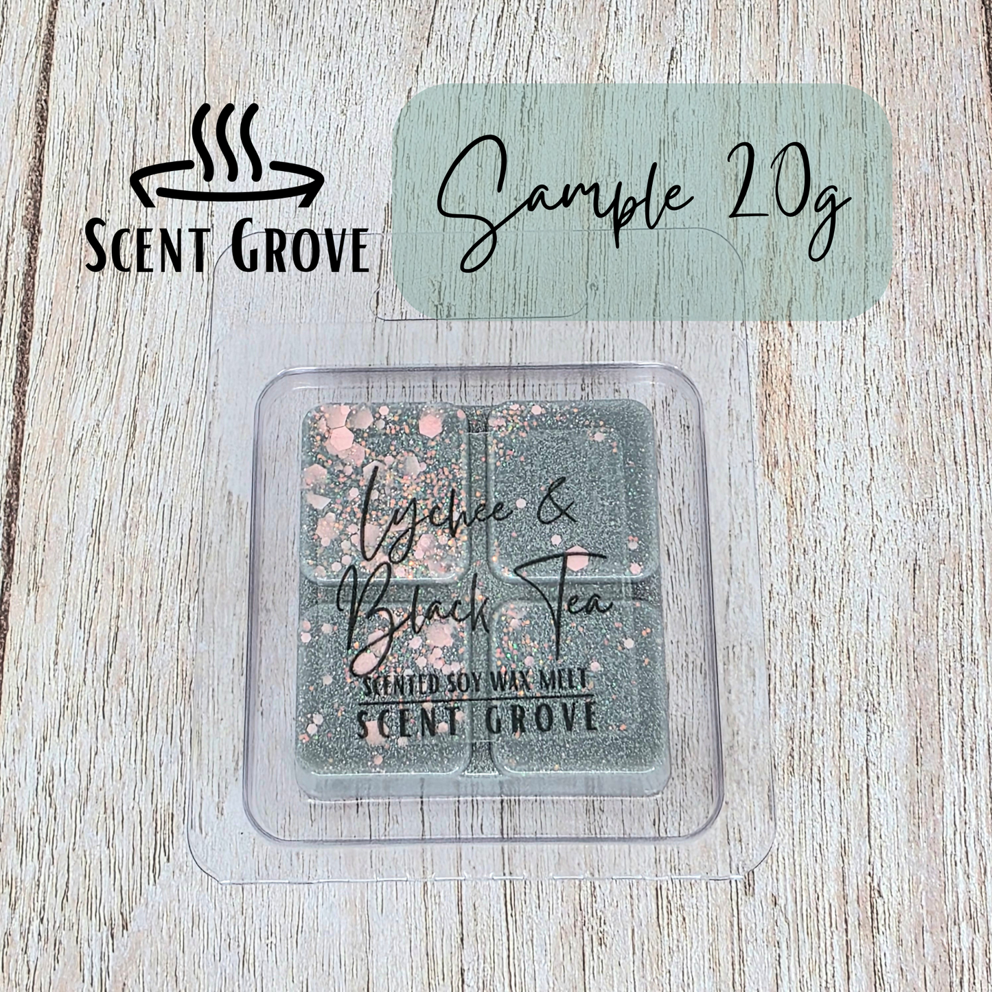 Lychee & Black Tea scented soy wax melt