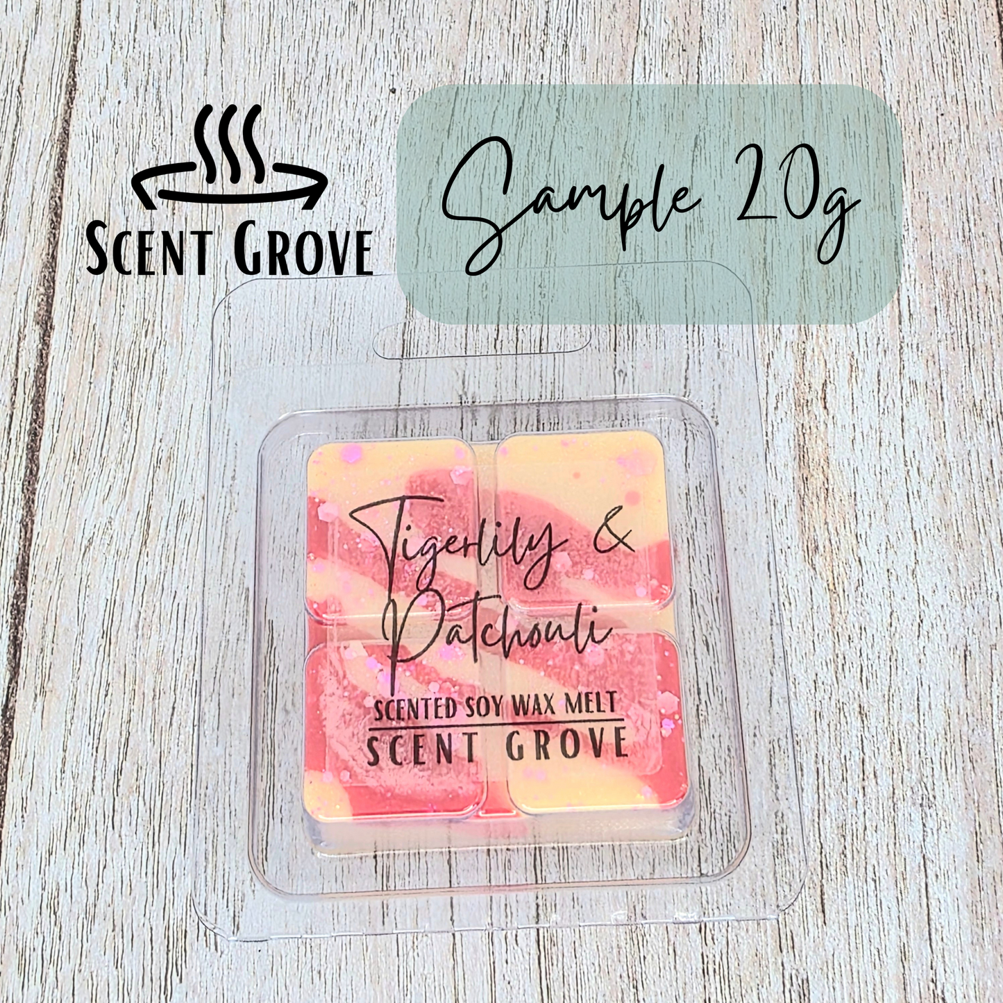 Tigerlily & Patchouli type scented soy wax melt